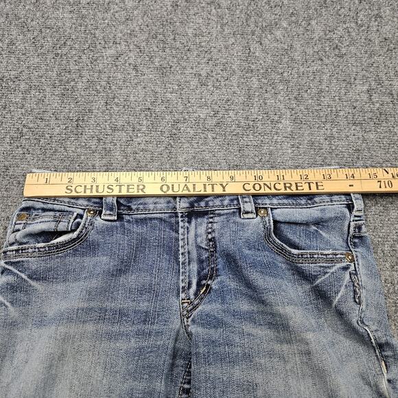 Silver Bootcut Jeans Size 27 (Fits 28x31) Blue Denim Western Casual Light READ - Picture 7 of 10